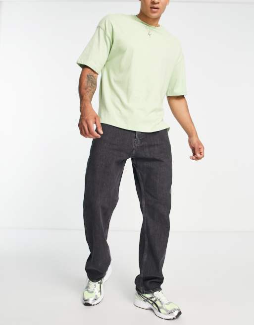 Weekday Space straight jeans in nova black, 3 of 4