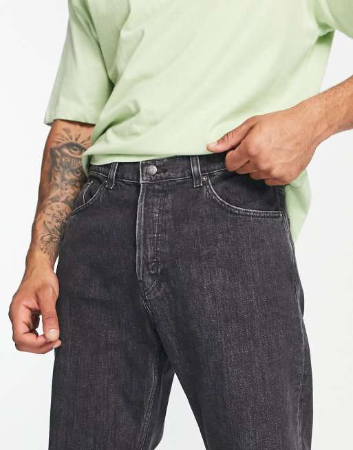 Weekday Space straight jeans in nova black, 4 of 4