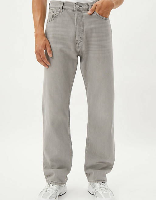 Weekday space straight jeans in summer grey