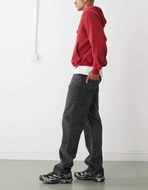 Weekday – Space – Svarttvättade jeans med raka ben och avslappnad passform, 2 av 5