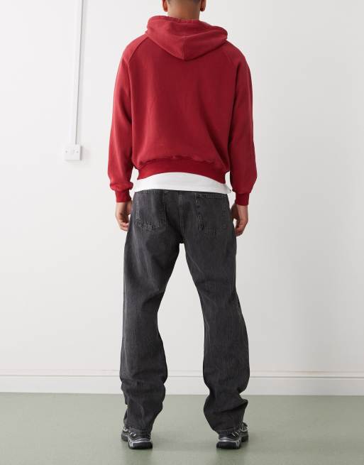 Weekday – Space – Svarttvättade jeans med raka ben och avslappnad passform, 3 av 5