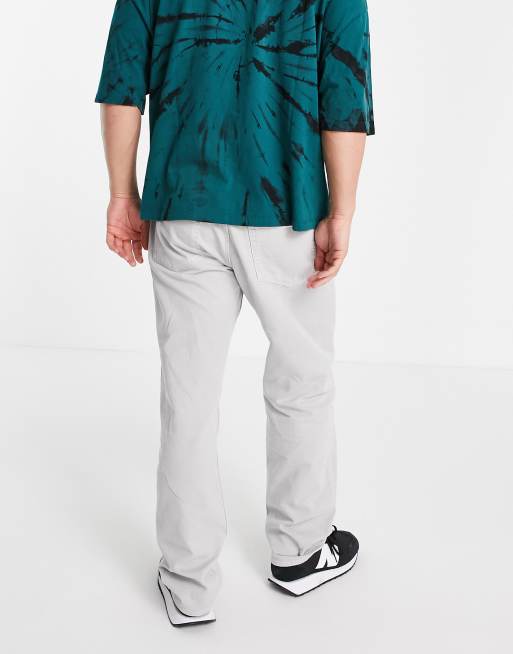 Weekday space washed trousers in light grey, 4 of 4