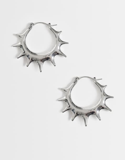Weekday – Spetsiga creoler i silver - view 1