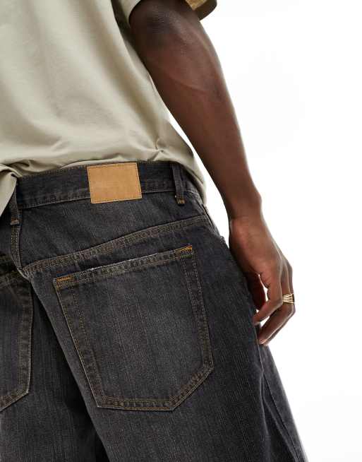 Weekday Sphere relaxed fit jeans in washed black, 3 of 5