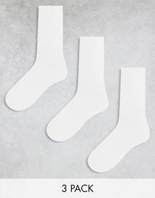 Weekday Noah 3-pack Socks In White In White