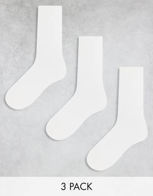 Weekday sports socks 3-pack in white