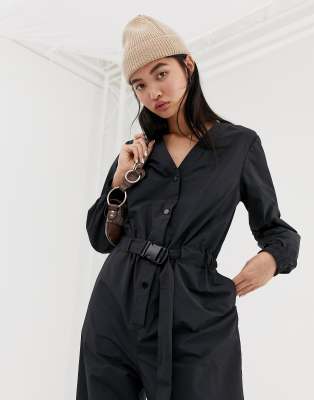 weekday jumpsuit black