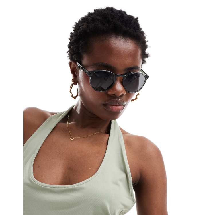 Weekday Spy Occhiali da sole rotondi verdi In esclusiva per ASOS ASOS