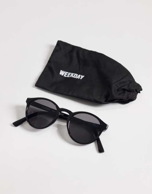 Weekday - Spy - Runde solbriller i sort, 2 af 3