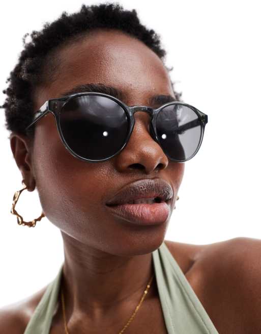 Weekday – Spy – Zielone okrągłe okulary przeciwsłoneczne – tylko w ASOS, 4 z 4