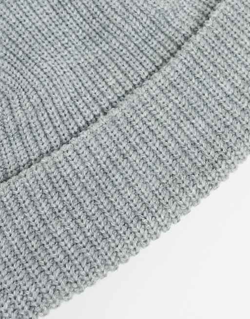 Weekday Stan beanie hat in grey melange, 3 of 4
