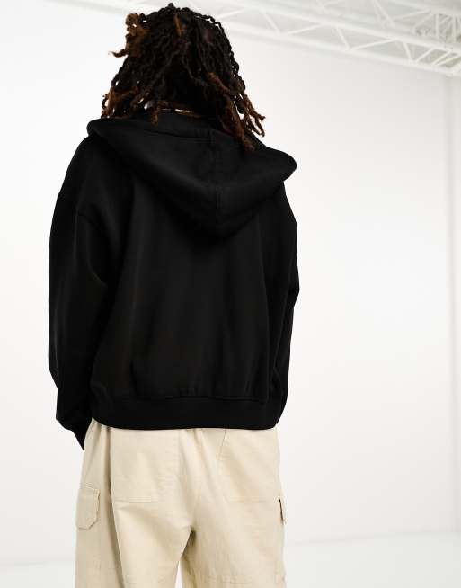 Boxy Fit Zip Through Hoodie