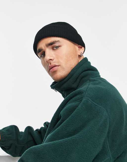 Weekday Stan fisherman beanie in black exclusive at ASOS