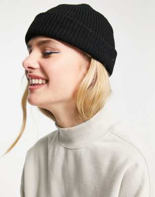 Weekday Stan fisherman beanie in black - ASOS Price Checker