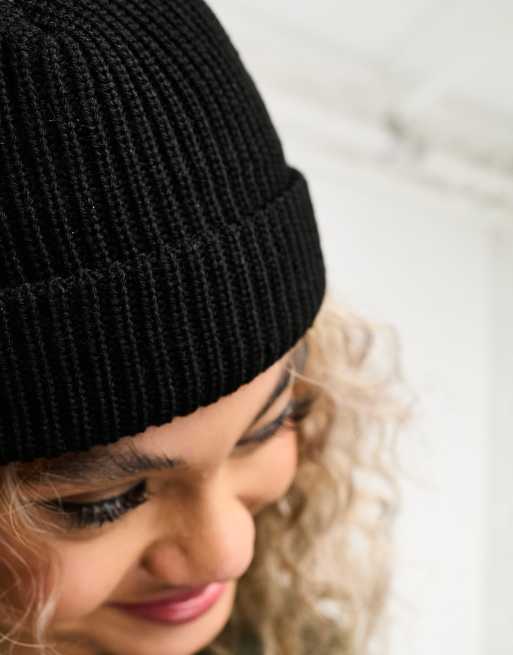 Weekday Stan fisherman beanie in black