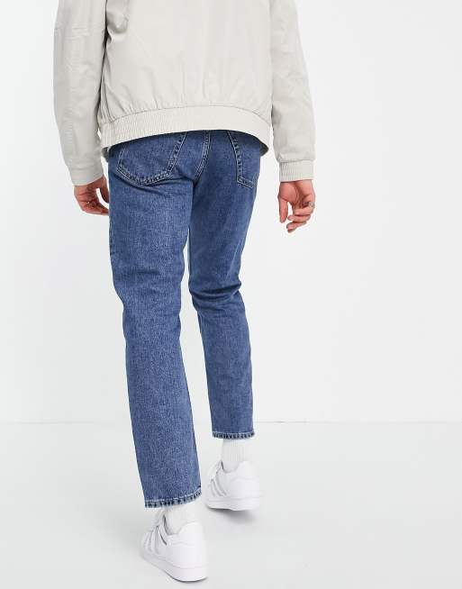 Weekday – Standard – Blå tubformade jeans, 3 av 4