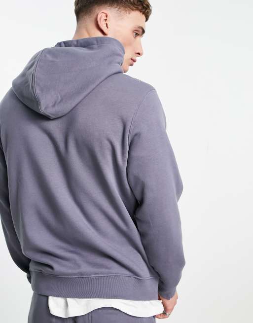 Weekday standard co-ord hoodie in dark blue, 2 of 4