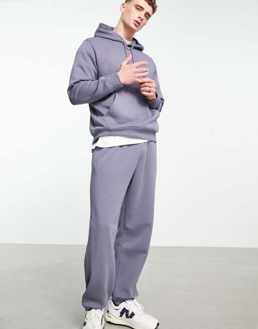 Weekday standard co-ord hoodie in dark blue, 4 of 4