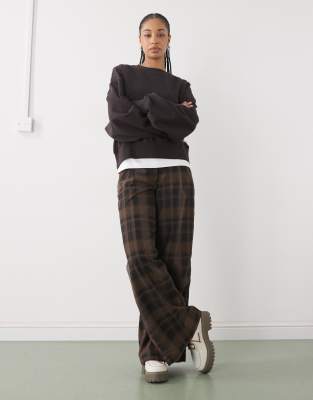 Weekday Standard Fit Sweatshirt In Brown