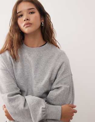 Weekday Standard Fit Sweatshirt In Gray