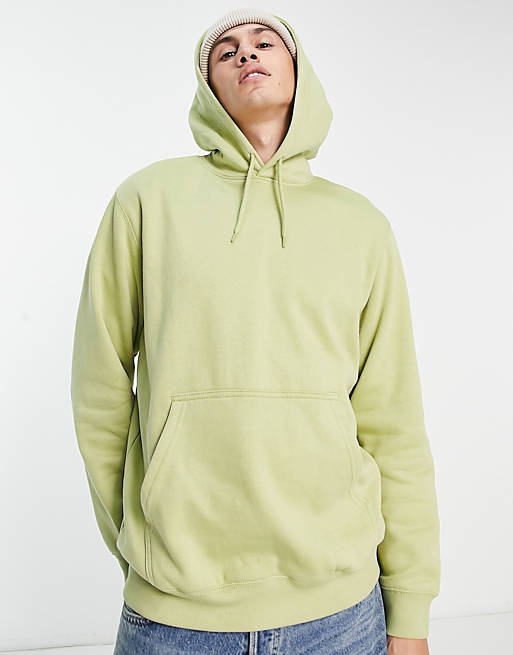Weekday standard hoodie in avocado green