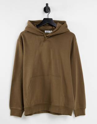 Weekday standard hoodie in brown - ASOS Price Checker