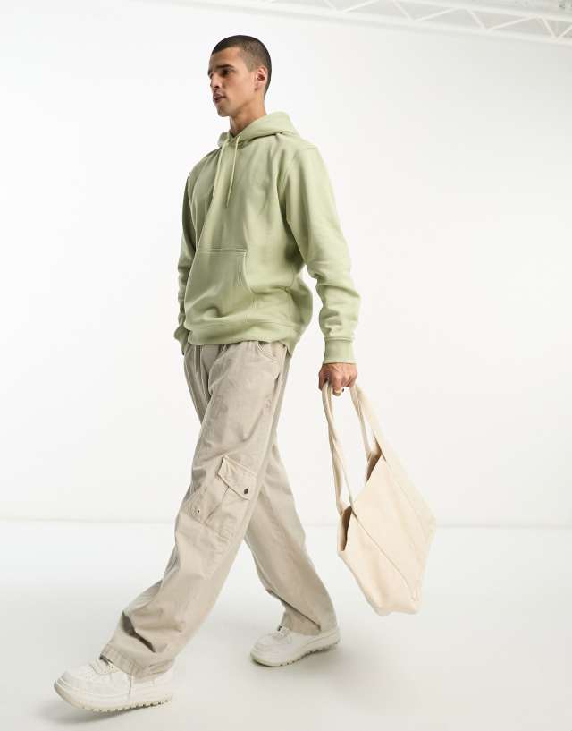 Weekday standard hoodie in dusty green