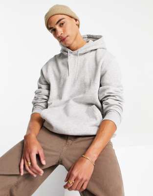 Weekday Standard Hoodie In Grey Marl-grey