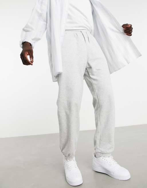 Weekday - Standard - Joggingbroek in gemêleerd grijs