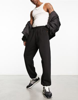 Seth Linen Joggers - Black - Men