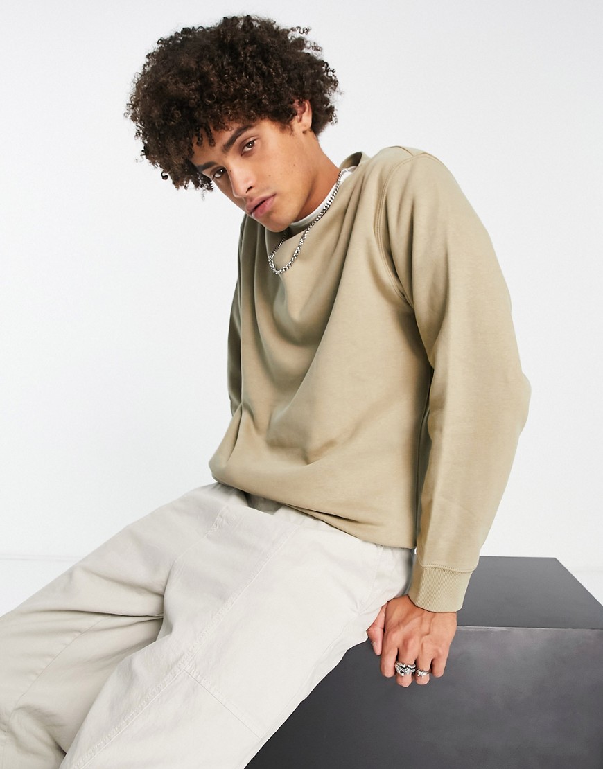 Weekday Standard Sweatshirt In Beige-neutral