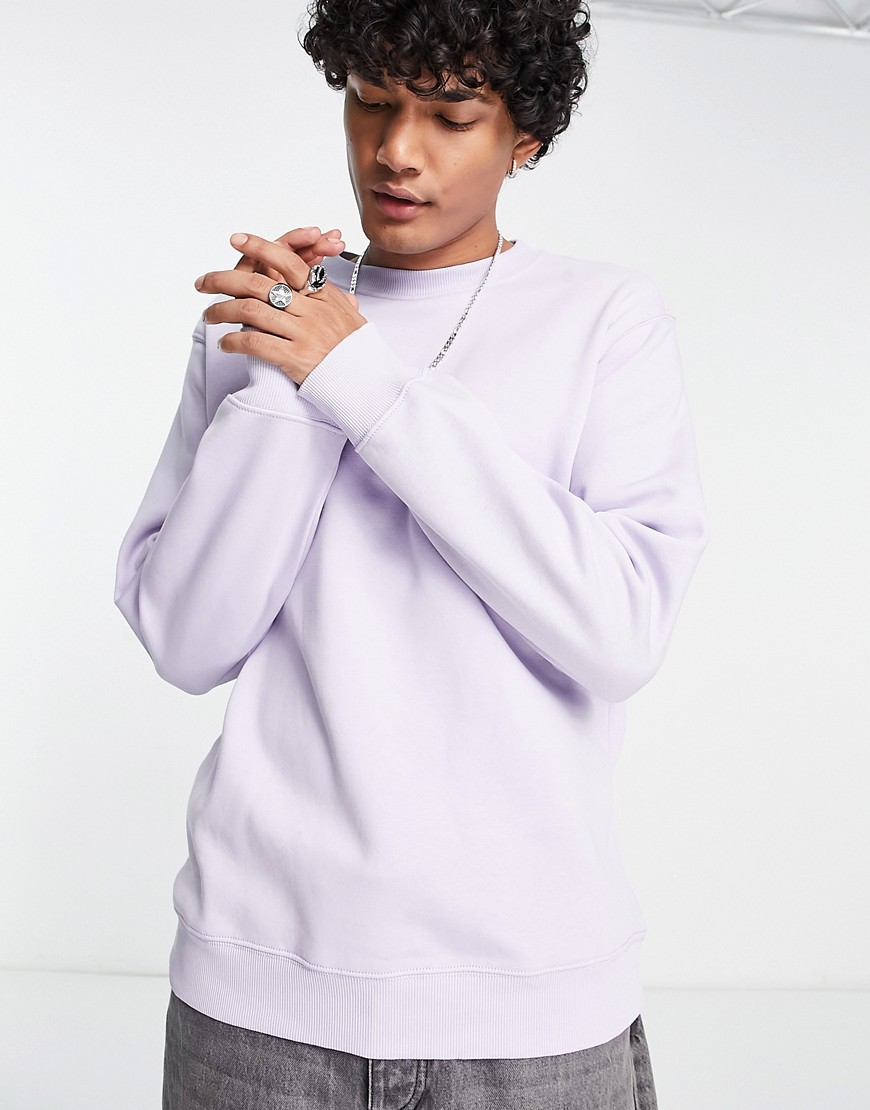 Weekday standard sweatshirt in lilac-Purple