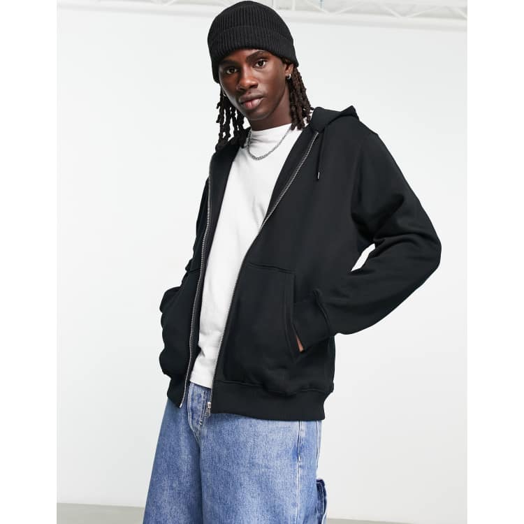 Weekday STANDARD HOODIE - Kapuzenpullover - black/schwarz 