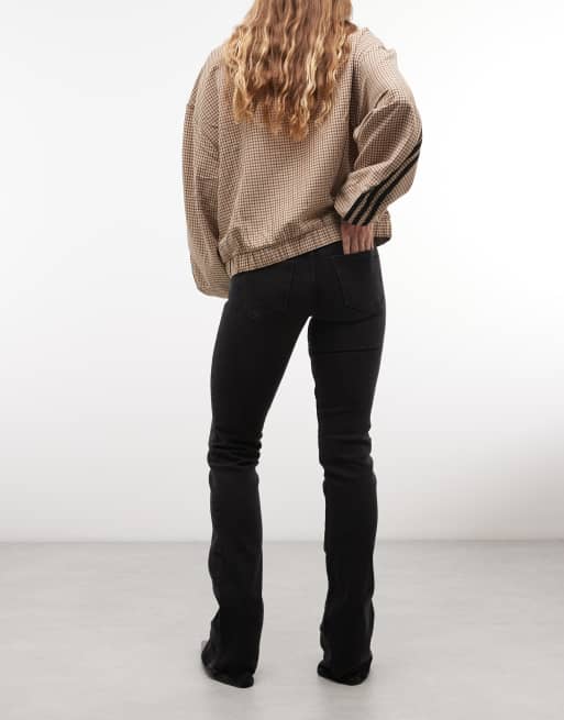 Weekday stretchy jeans met lage taille en skinny flare in zwart, 2 van 5