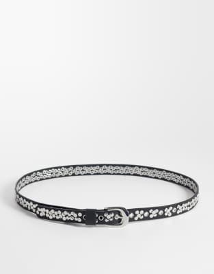 Weekday Studded Belt In Black