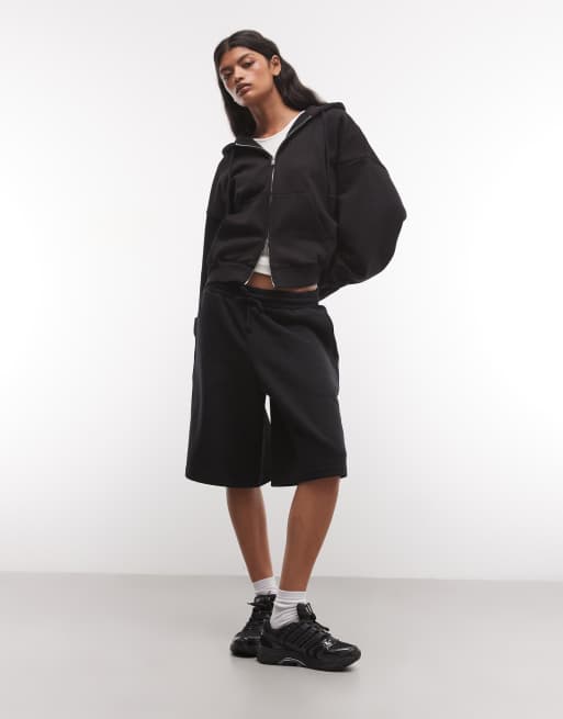 Weekday sudadera con capucha con cremallera en negro, 2 de 4