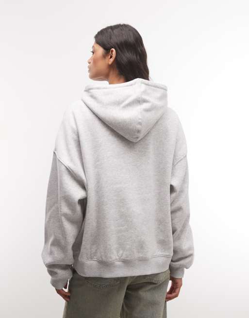 Weekday sudadera con capucha en gris jaspeado, 4 de 4