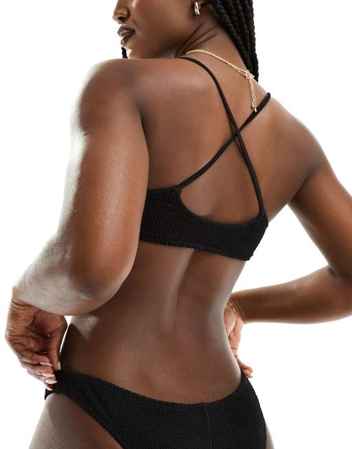 Weekday - Sun - Top bikini strutturato nero, 3 di 4