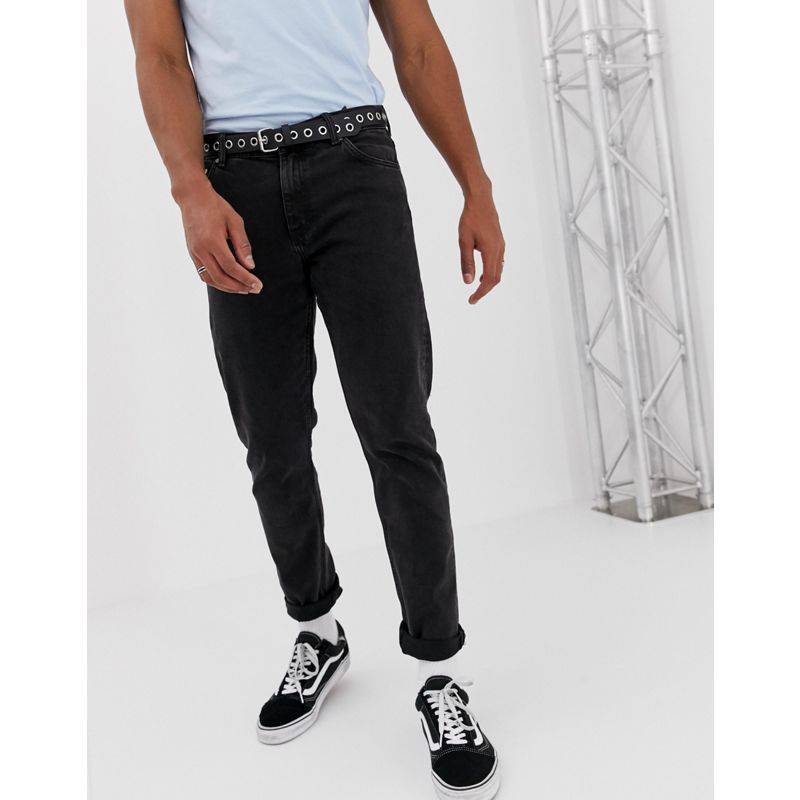 bSsn8 Jeans Weekday - Sunday - Jeans comodi affusolati nero Tuned