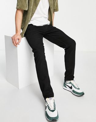 Weekday sunday slim tapered jeans in almost black - ASOS Price Checker