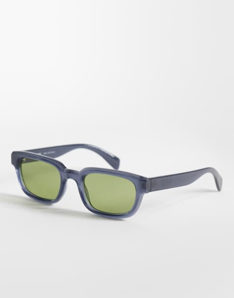 Weekday sunglasses in gray with green lense - view 1