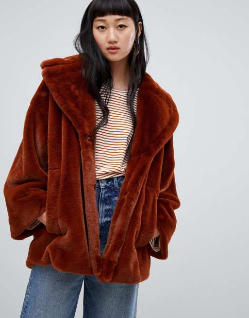 Soft on sale fuzzy coat