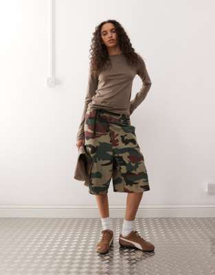 Weekday Super Soft Long Sleeve Top In Gray