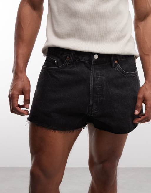 Weekday - Superkorte denimshorts i blå vask, 2 af 5