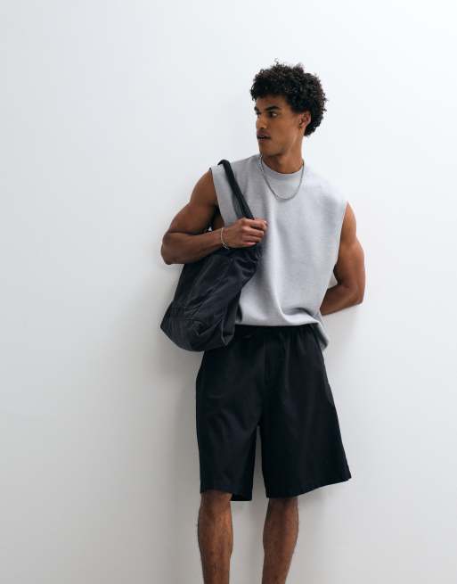 Weekday – Svarta shorts i oversize av linnemix, exklusivt hos ASOS, 2 av 5