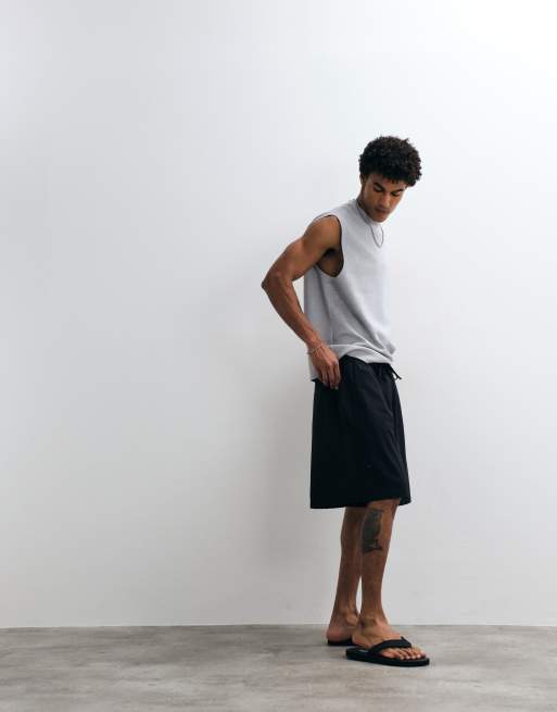 Weekday – Svarta shorts i oversize av linnemix, exklusivt hos ASOS, 4 av 5