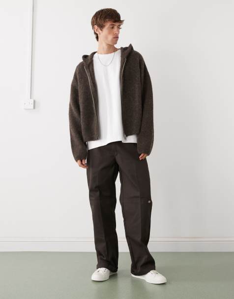 Weekday - Sweat à capuche en maille de laine mélangée de qualité supérieure - Marron - view 1