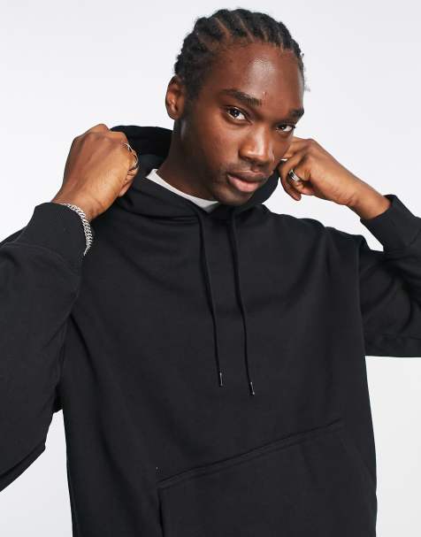 Weekday - sweat à capuche oversize - Noir - view 1