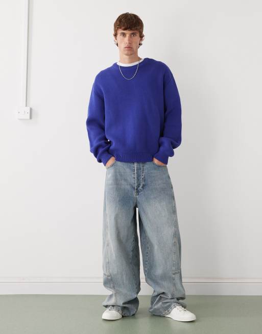 Weekday sweater in blue - exclusive to ASOS, 2 of 5