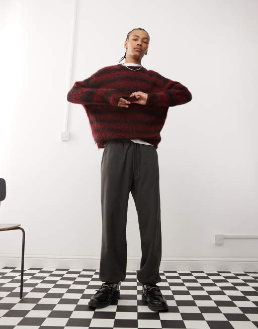 Weekday sweatpants in off-black